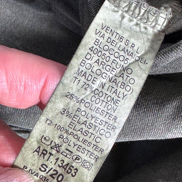 Venti6 Distressed Khaki Drawstring Waist Jogger Sequin Stars Pants Sz S - Picture 11 of 12